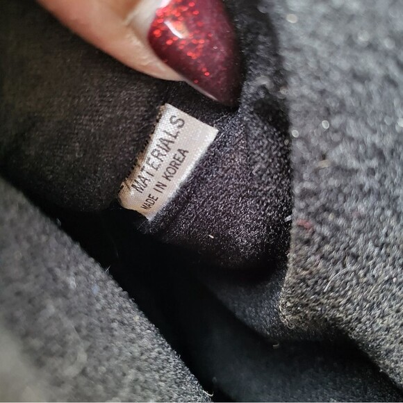 Vintage Silver Black Platform Spice Girls Style Moon Snow Boots Size 9/10 - Picture 8 of 14